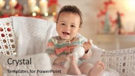  Presentation with baby chickens little cute chicks - Theme having cute little baby in wicker background and a coral colored foreground