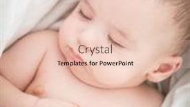  Presentation with sleeping baby - Presentation theme enhanced with toys toddler legs - cute little baby sleeping background and a lemonade colored foreground