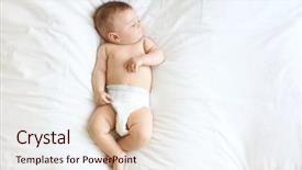  Presentation with sleeping baby - Cool new slides with cute little baby sleeping backdrop and a lemonade colored foreground