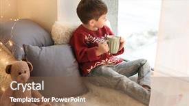  Presentation with hot chocolate - Amazing presentation design having cute little boy drinking hot backdrop and a tawny brown colored foreground