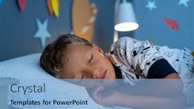  Presentation with planets - Colorful PPT theme enhanced with cute-little-boy-lying backdrop and a light blue colored foreground