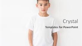  Presentation with blank - Presentation design having cute-little-boy-wearing-blank background and a white colored foreground