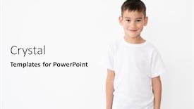  Presentation with blank - Slide set consisting of cute-little-boy-wearing-blank background and a white colored foreground