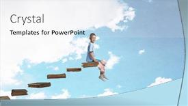  Presentation with toy - Amazing presentation design having cute-little-boy-with-toy backdrop and a white colored foreground