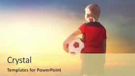  Presentation with leader - Colorful PPT theme enhanced with cute little child dreaming backdrop and a blonde colored foreground