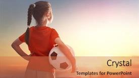  Presentation with football plays - PPT theme having cute little child dreams background and a red colored foreground