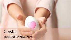  Presentation with easter - Amazing presentation theme having joyful religious - hands of cute little child backdrop and a lemonade colored foreground