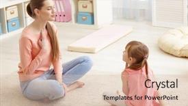  Presentation with speech therapy swallowing - Presentation theme enhanced with cute little girl at speech background and a lemonade colored foreground