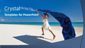  Presentation with water ocean - Cool new slides with cute-little-girl-having-fun backdrop and a ocean colored foreground