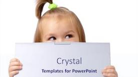  Presentation with cute - Audience pleasing presentation consisting of cute-little-girl-is-looking backdrop and a sky blue colored foreground