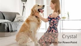  Presentation with cute - Slide set enhanced with cute-little-girl-playing background and a  colored foreground