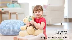  Presentation with nebulizer - Colorful theme enhanced with cute little girl playing backdrop and a lemonade colored foreground