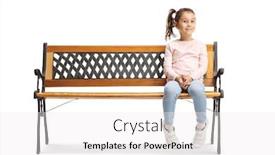  Presentation with cute - Slide deck enhanced with cute-little-girl-sitting background and a white colored foreground