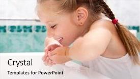  Presentation with china clothes washing - Cool new theme with cute little girl washing backdrop and a lemonade colored foreground