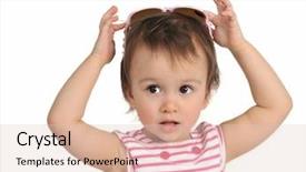  Presentation with pastel cute - PPT layouts enhanced with cute little girl wearing sunglasses background and a  colored foreground