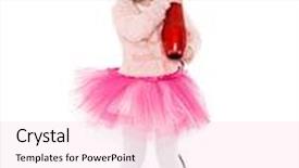  Presentation with old clothes - Amazing presentation theme having cute little girl with curlers on her head dressed in pink clothes and a huge mother's shoes holds a hair dryer on a white background little fashionista 3 year old backdrop and a lemonade colored foreground