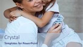  Presentation with cute - Audience pleasing slide deck consisting of cute-little-girl-with-pleasure backdrop and a sky blue colored foreground