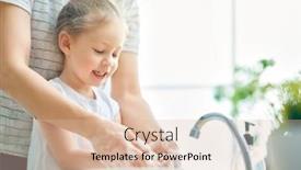  Presentation with viruses - Slides having cute-little-girl background and a lemonade colored foreground