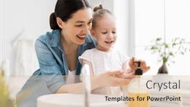  Presentation with viruses - Cool new PPT theme with cute-little-girl backdrop and a lemonade colored foreground