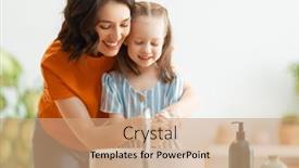  Presentation with viruses - Audience pleasing slide deck consisting of cute-little-girl backdrop and a coral colored foreground