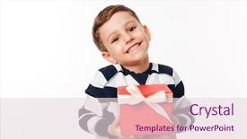  Presentation with cute - Amazing presentation design having cute little kid holding present backdrop and a lemonade colored foreground