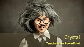  Presentation with education cute - PPT layouts having cute-little-kid-in-glasses background and a tawny brown colored foreground