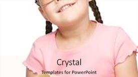  Presentation with book glasses - Beautiful slides featuring cute little schoolgirl with a book wearing glasses isolated over white backdrop and a lemonade colored foreground