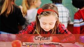  Presentation with education cute - Amazing slide set having close up image of hybrid backdrop and a coral colored foreground