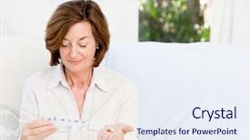  Presentation with pills - Amazing presentation theme having big drop water on the leaf backdrop and a tawny brown colored foreground