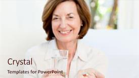  Presentation with cute math for kids - Slides featuring cute mature woman with pills background and a  colored foreground