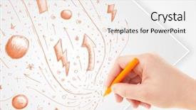  Presentation with paper hand drawn politics - Colorful PPT layouts enhanced with huelva city coat of arms backdrop and a light gray colored foreground