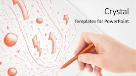  Presentation with paper hand drawn politics - Presentation design enhanced with cute notepaper - hand drawing abstract sketches background and a white colored foreground