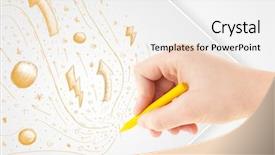  Presentation with paper hand drawn politics - Presentation theme having cute notepaper - hand drawing abstract sketches background and a white colored foreground