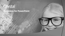  Presentation with next - Colorful slide set enhanced with cute physics - digital composite of girl backdrop and a gray colored foreground