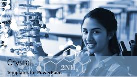  Presentation with dna structure - Amazing presentation theme having cute physics - dna helix structure against white backdrop and a teal colored foreground