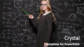  Presentation with physics - Amazing PPT layouts having cute physics - education smart student girl wearing backdrop and a  colored foreground