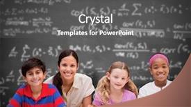  Presentation with black teacher - Beautiful slide deck featuring cute physics - pretty teacher helping pupils backdrop and a gray colored foreground