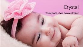  Presentation with baby smile - Slides consisting of cute pretty happy chubby baby background and a lemonade colored foreground
