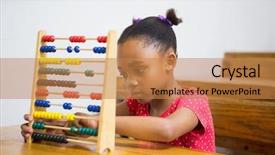  Presentation with pupil - Amazing theme having cute pupil using abacus backdrop and a coral colored foreground