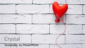  Presentation with greeting card - Slide set with cute-romantic-greeting-card-good background and a light gray colored foreground