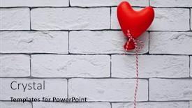  Presentation with birthday card - Colorful presentation design enhanced with cute-romantic-greeting-card-good backdrop and a light gray colored foreground