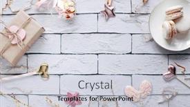  Presentation with birthday card - Beautiful presentation theme featuring cute-romantic-greeting-card-good backdrop and a lemonade colored foreground