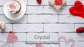  Presentation with birthday card - Audience pleasing presentation consisting of cute-romantic-greeting-card-good backdrop and a light gray colored foreground