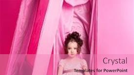  Presentation with alive - Beautiful presentation featuring cute-six-year-old-girl backdrop and a coral colored foreground