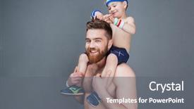  Presentation with smiling paramedic sitting in ambulance - PPT layouts featuring cute-smiling-little-boy-sitting background and a gray colored foreground