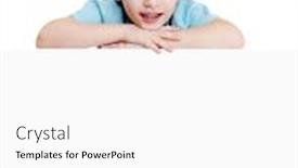  Presentation with empty - Colorful theme enhanced with cute-smiling-little-boy backdrop and a white colored foreground