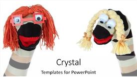  Presentation with socks - Beautiful PPT layouts featuring cute socks puppet isolated backdrop and a white colored foreground
