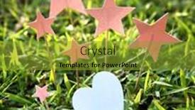  Presentation with cute stars - Slide deck having cute-stars-paper-card background and a gold colored foreground