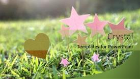  Presentation with stars - Slides enhanced with cute-stars-paper-card background and a yellow colored foreground