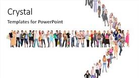  Presentation with target - PPT layouts with man arrow - idea target symbol background and a white colored foreground